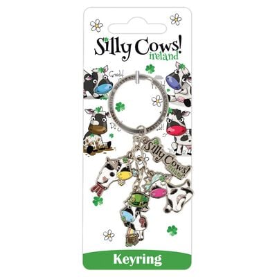 Silly Cows Mood Charm Keyring